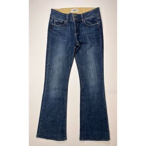 PAIGE Premium Denim Hidden Hills High Rise Bootcut Jeans Double Button Size 28